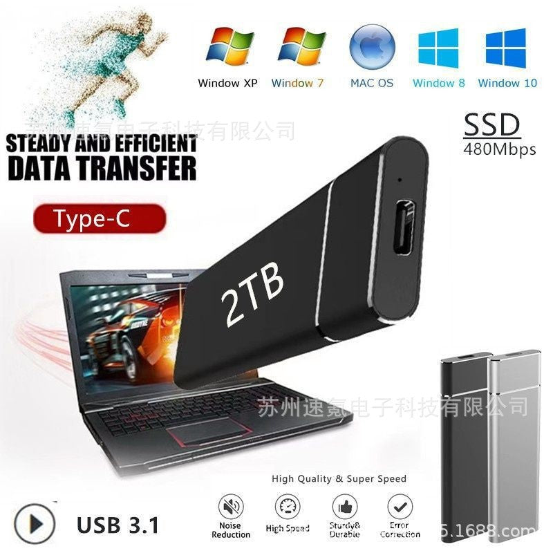 Cross-Border Export Ssd Mobile Solid State Drive 16Tb 8Tb 4Tb 2Tb1Tb Same Day Delivery