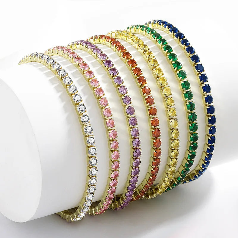 4mm Cubic Zirconia Tennis Bracelet for Women