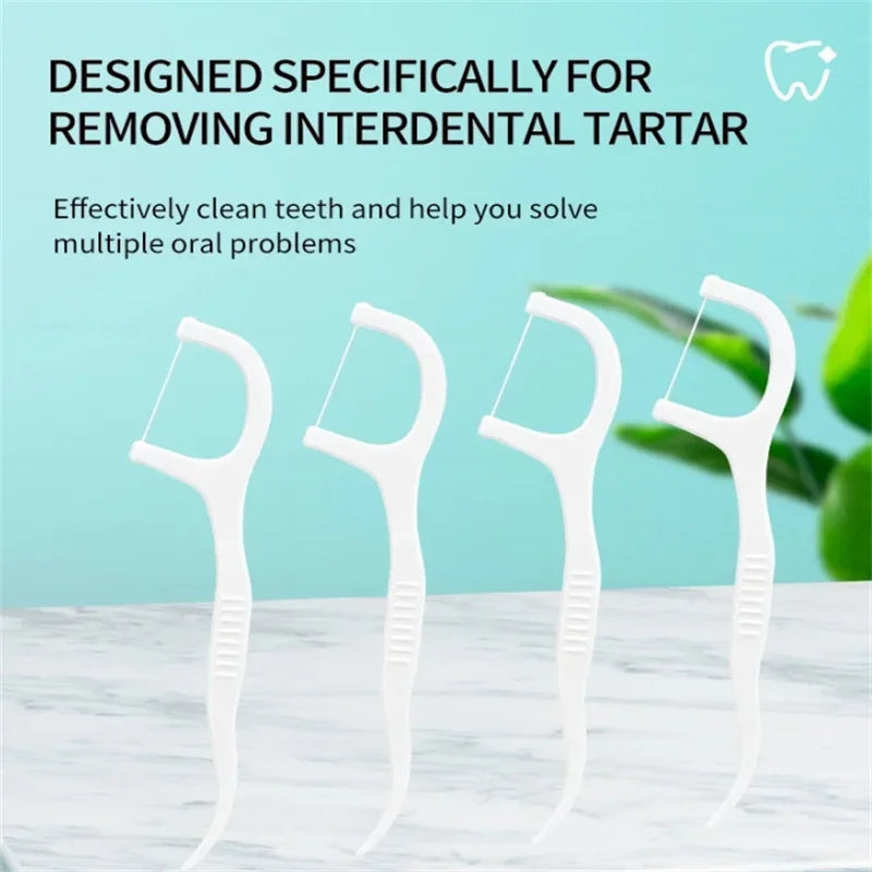 Disposable Dental Floss Picks – Portable Oral Care Toothpicks