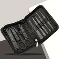 9pcs Luxury Nail Clipper and Manicure Set, with Travel Box - Stainless Steel Cuticle Pliers, Hand and Foot Care Tools