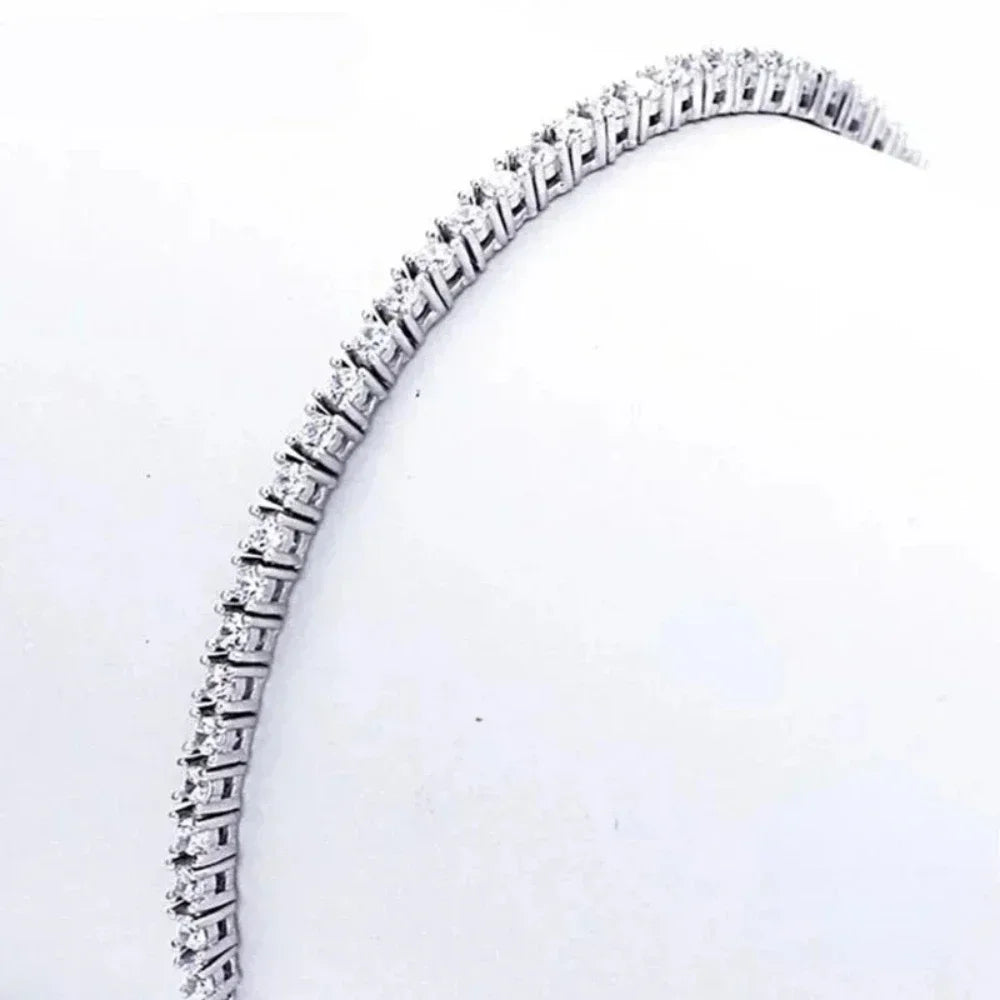 925 Sterling Silver 2.5mm Zirconia Tennis Bracelet