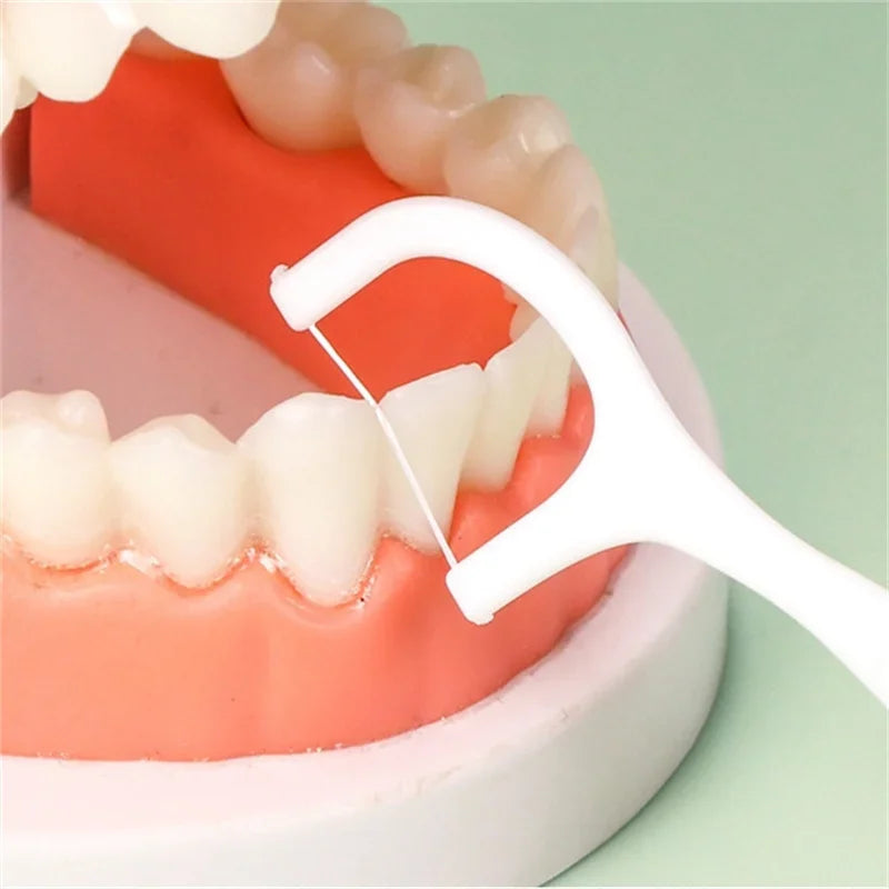 Disposable Dental Floss Picks – Portable Oral Care Toothpicks