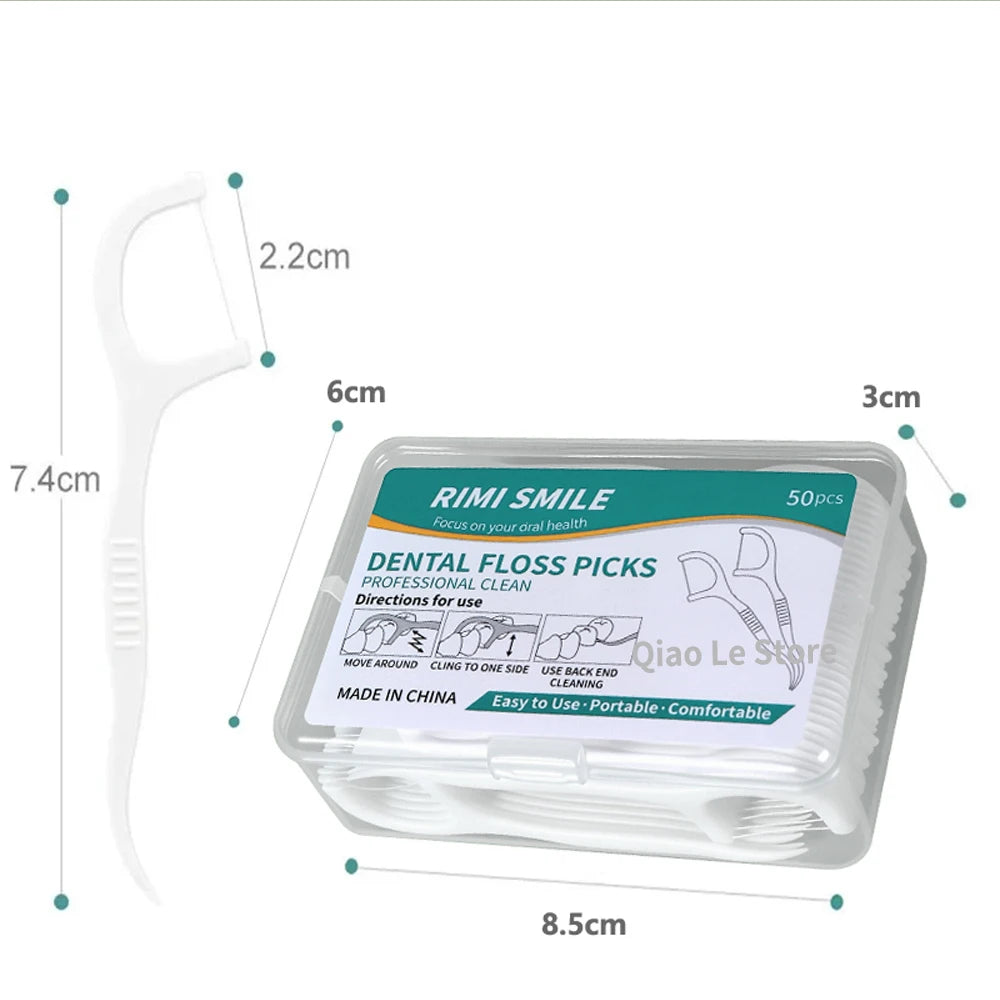 Disposable Dental Floss Picks – Portable Oral Care Toothpicks