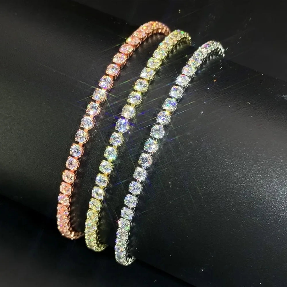 2.5mm Zirconia Tennis Bracelet for Women