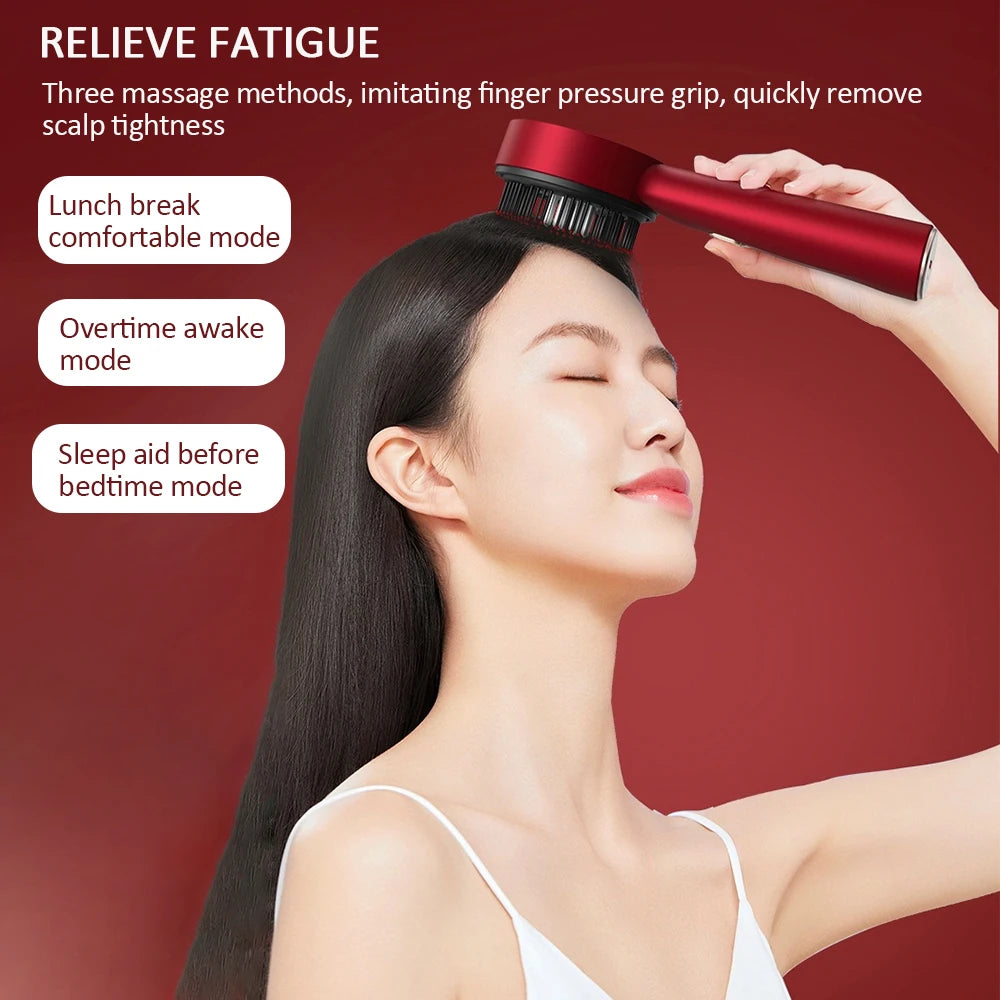 Electric Scalp Massage Comb – Red Light Hair Growth Therapy