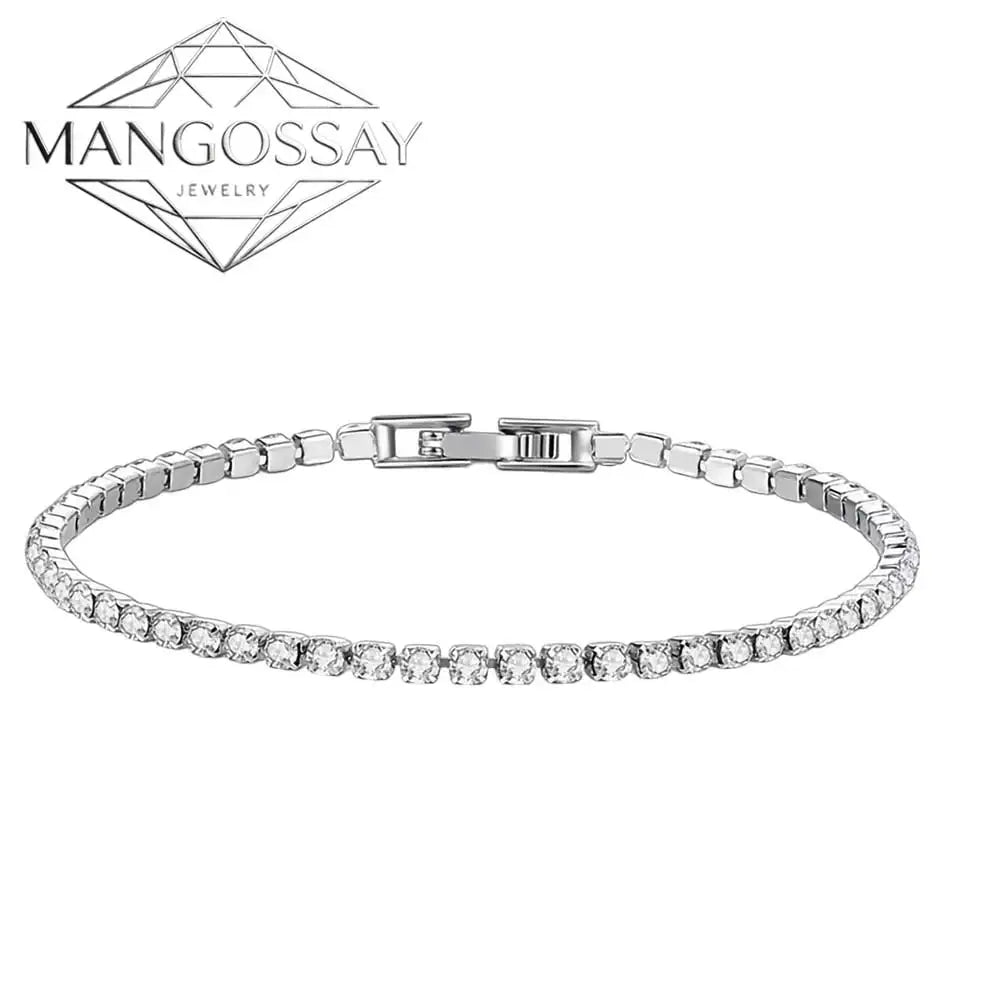 4mm Cubic Zirconia Tennis Bracelet for Women