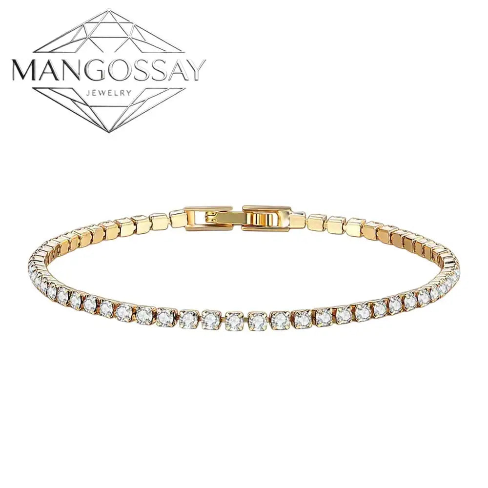4mm Cubic Zirconia Tennis Bracelet for Women