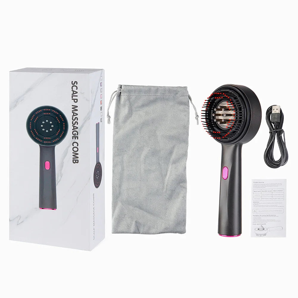Electric Scalp Massage Comb – Red Light Hair Growth Therapy