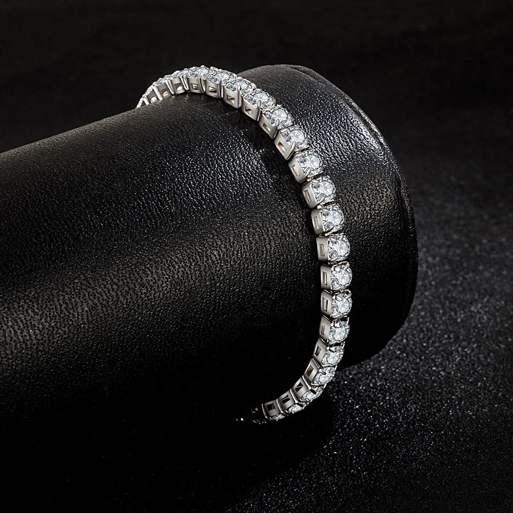 S925 Sterling Silver Zirconia Tennis Bracelet 4mm