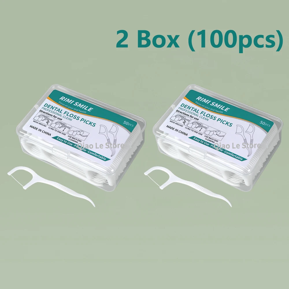 Disposable Dental Floss Picks – Portable Oral Care Toothpicks