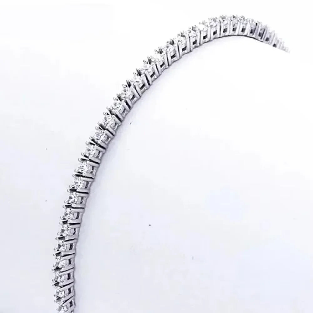 925 Sterling Silver 2.5mm Zirconia Tennis Bracelet