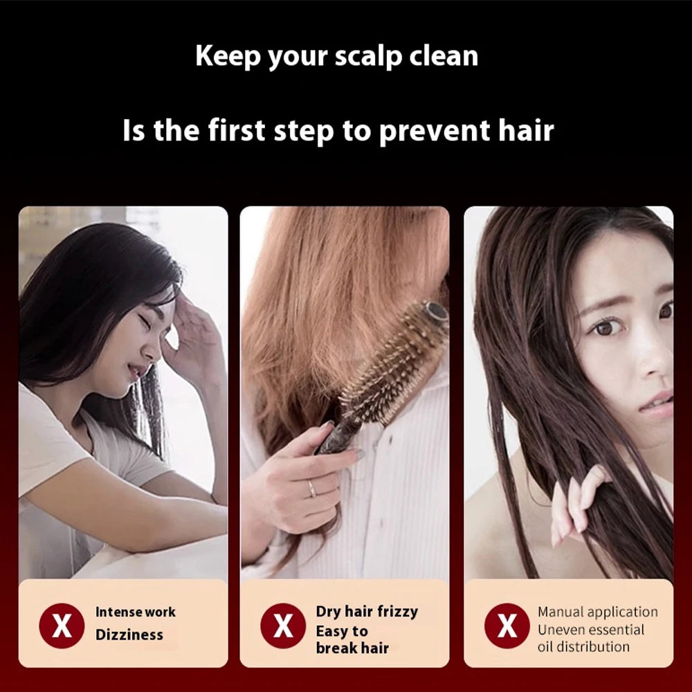 Electric Scalp Massage Comb – Red Light Hair Growth Therapy