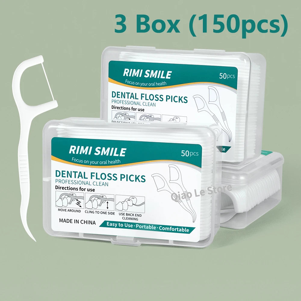 Disposable Dental Floss Picks – Portable Oral Care Toothpicks