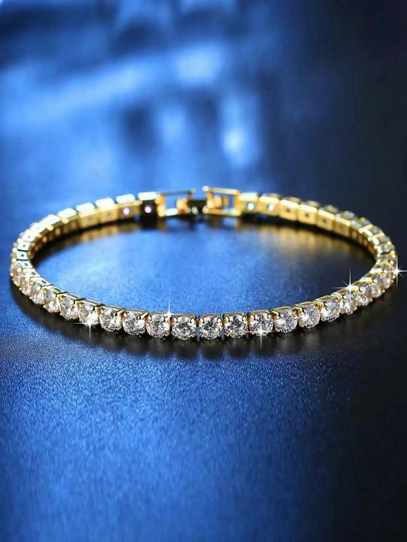 Sequined Tennis Bracelet for Women