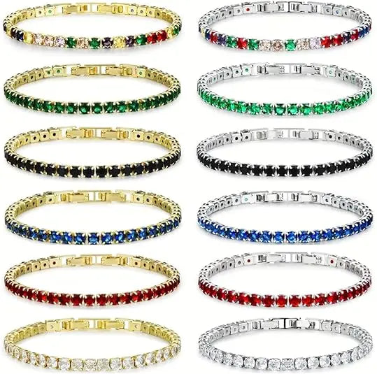 4mm Cubic Zirconia Tennis Bracelet for Women