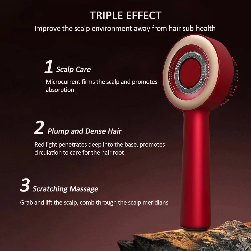 Electric Scalp Massage Comb – Red Light Hair Growth Therapy