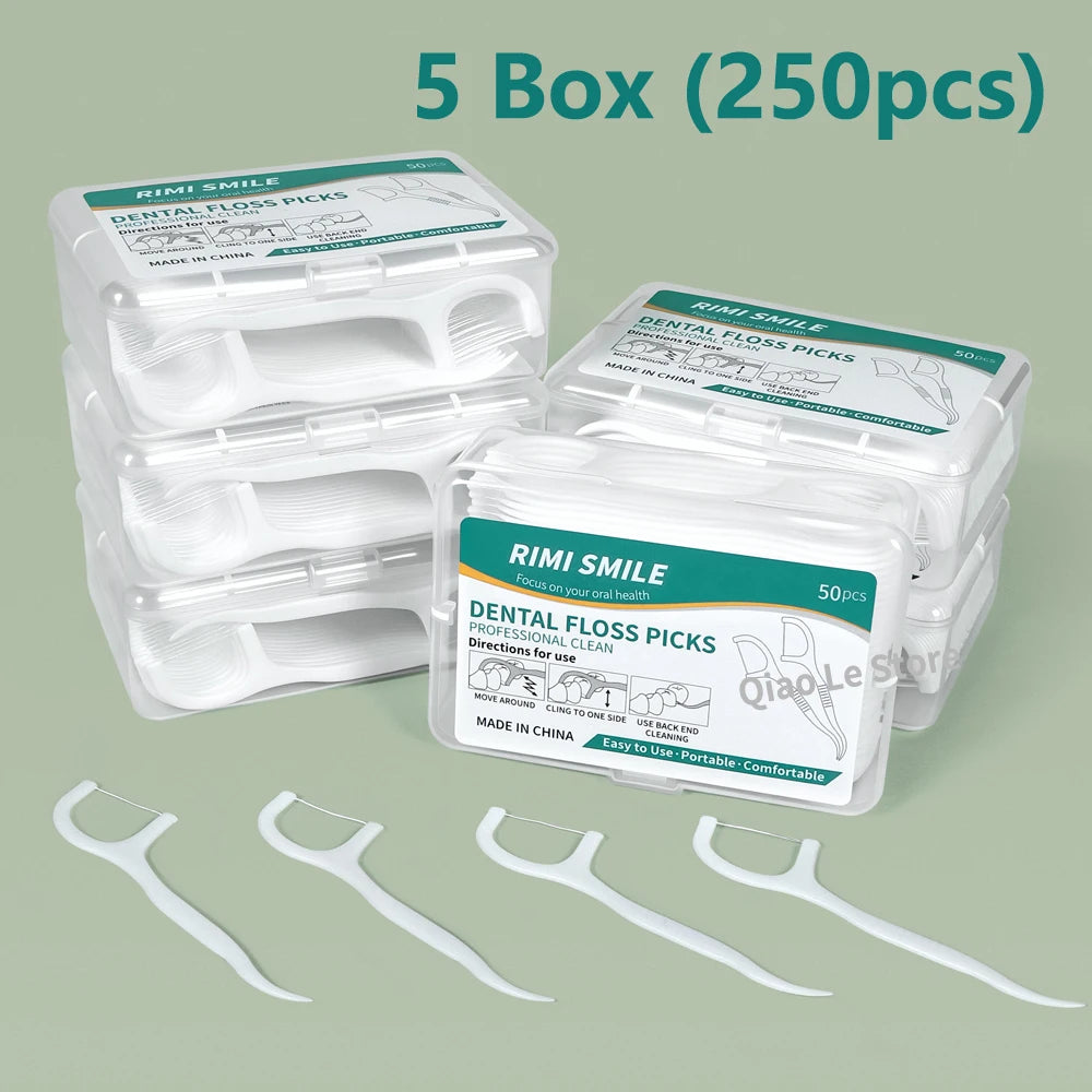 Disposable Dental Floss Picks – Portable Oral Care Toothpicks