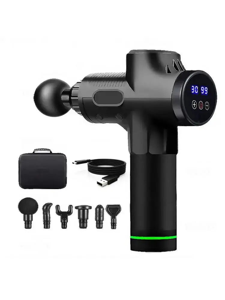Electric Percussion Massage Gun Deep Tissue Body Massager for Neck Back Shoulder - Fitness Muscle Relaxation Tool