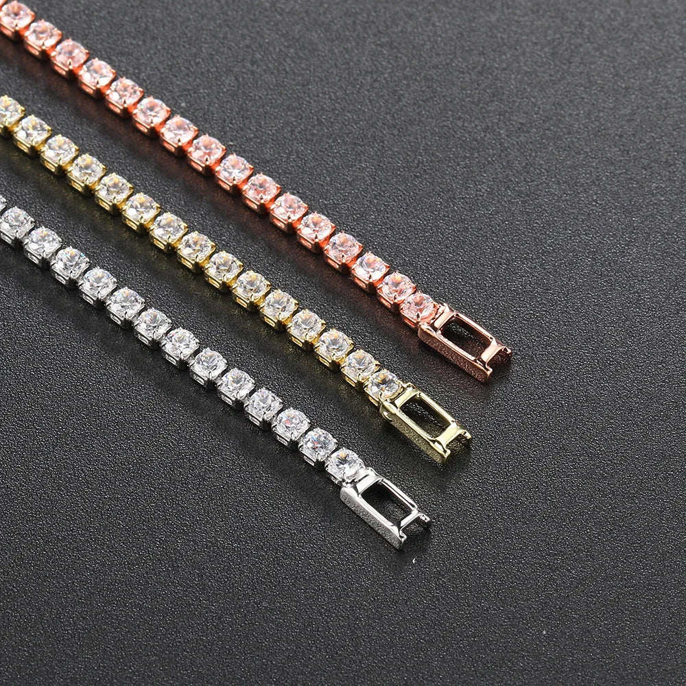 2.5mm Zirconia Tennis Bracelet for Women