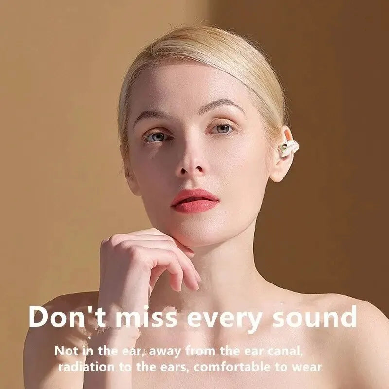 Wireless Bluetooth Clip-On Earphone – Bone Conduction Style
