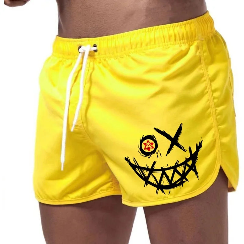 Men'S Summer Board Shorts Casual Fashion Beach Sports Pants Surfing Running Cycling Cool Design Male Short Swimwear
