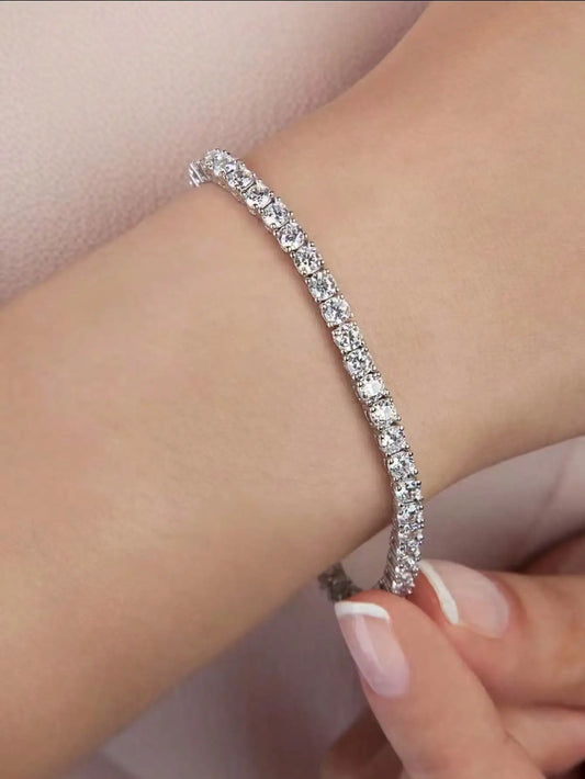Sequined Tennis Bracelet for Women