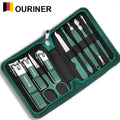 Professional 6-9 Pcs Manicure Set with Leather Case Stainless Steel Nail Clipper Tool Kits for Face And Foot Care 2026 Gift Set