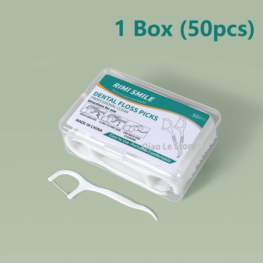 Disposable Dental Floss Picks – Portable Oral Care Toothpicks