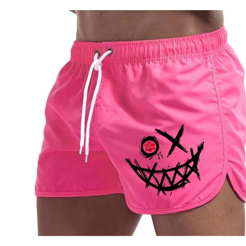 Men'S Summer Board Shorts Casual Fashion Beach Sports Pants Surfing Running Cycling Cool Design Male Short Swimwear