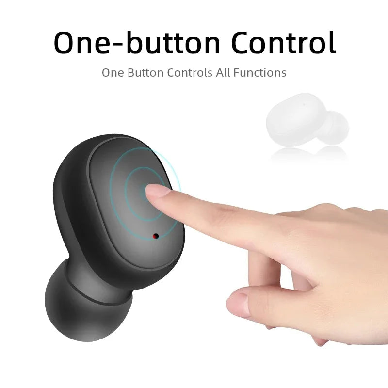 E6S Wireless Bluetooth Earphones – LED Display & Noise Cancelling