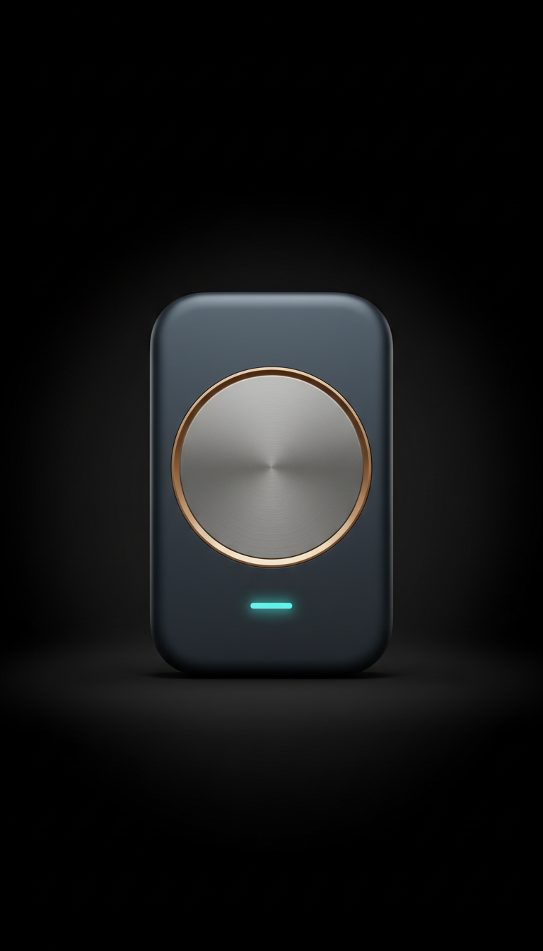 Portable Wellness Tracker in Matte Black